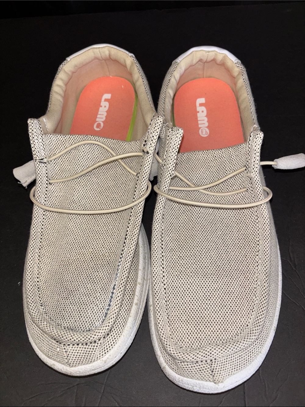 LAMO Linen Wheat Casual Preppy Slip-On Flats Loafers Shoes Women’s Size 10